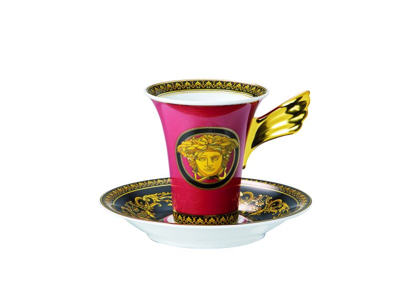 MEDUSA, porcelanowa filiżanka z charakterystycznym uszkiem, VERSACE, rosenthal-online.pl