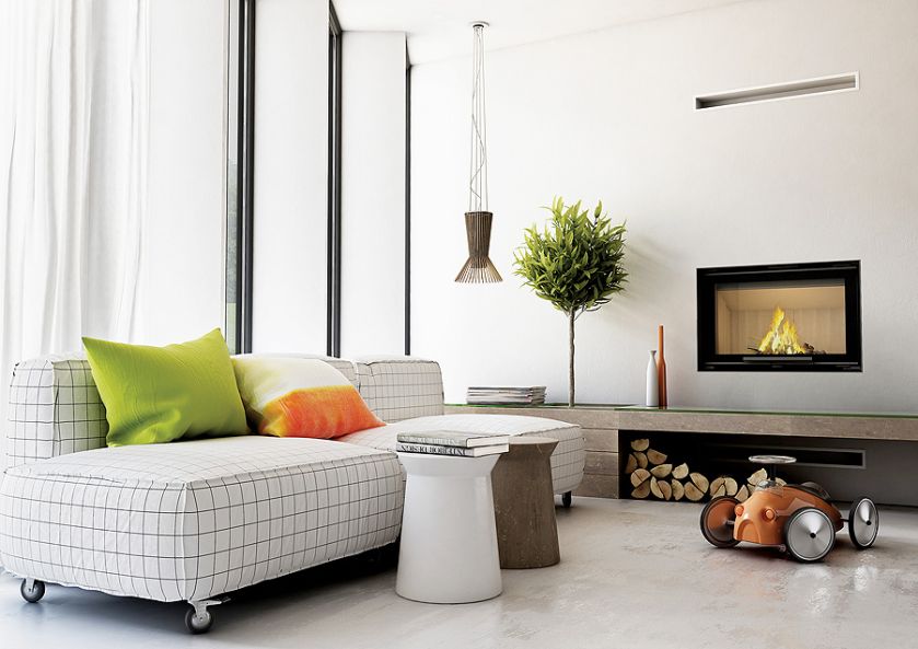 Stalowy wkład kominkowy Zibi z podnoszoną szybą, KRATKI.PL