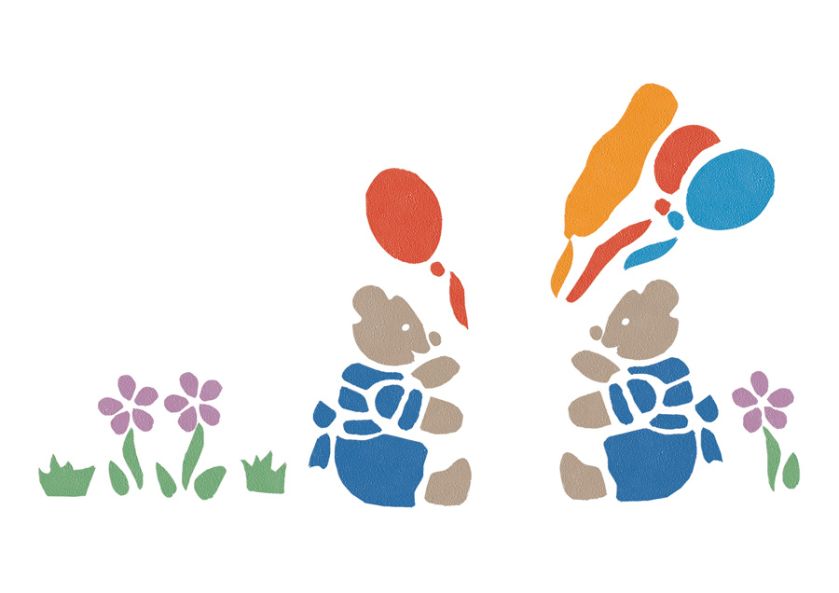 Tak wygląda wzór. Wzór do dziecięcego pokoju