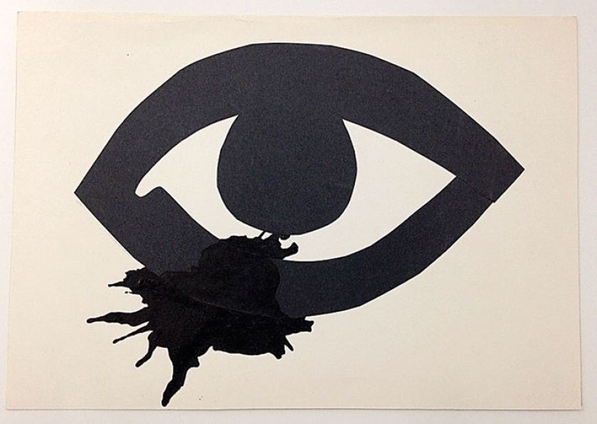 Studium do projektu czołówki telewizyjnej Kamera widzi wszystko , ok. 1963 r.