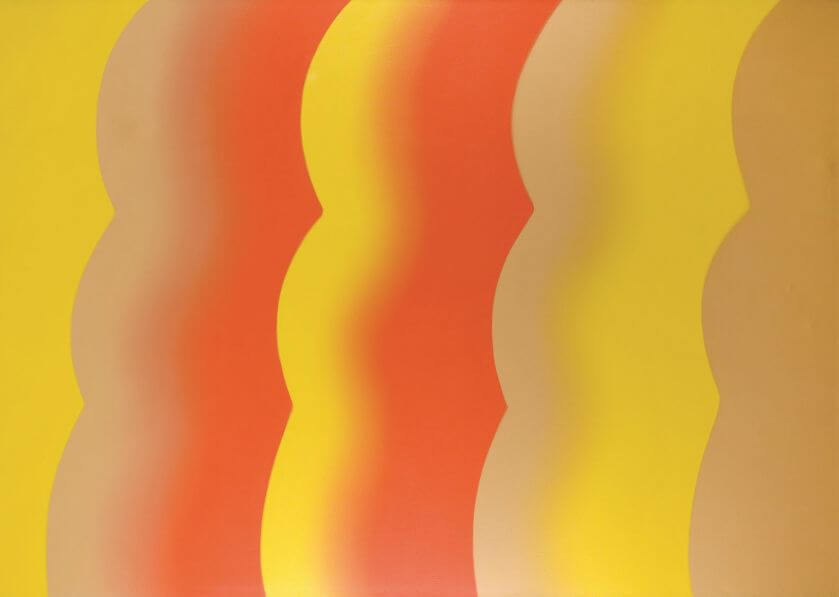 SM5 , olej na płótnie, 1975 r. Wojciech Fangor – sztuka optyczna