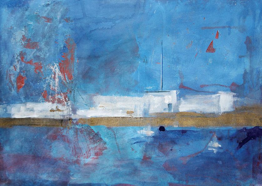 Obraz Beaty Będkowskiej. Wielki błękit na obrazach