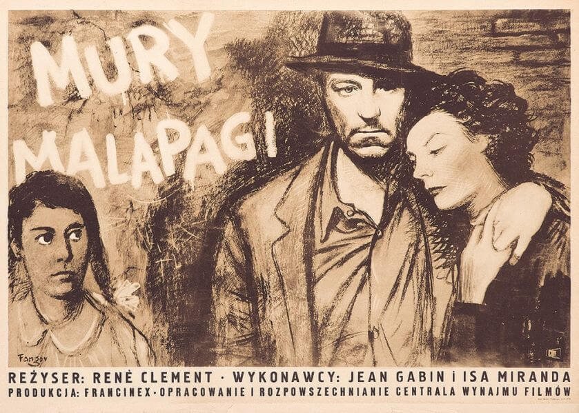 Mury Malapagi , plakat, lata 50. XX w.