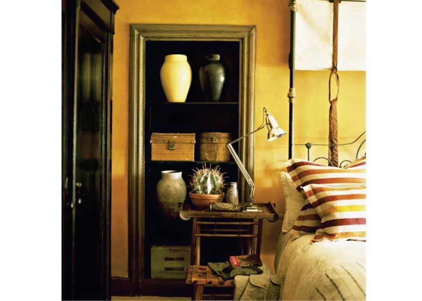 Dom w stylu kolonialnym - sypialnia