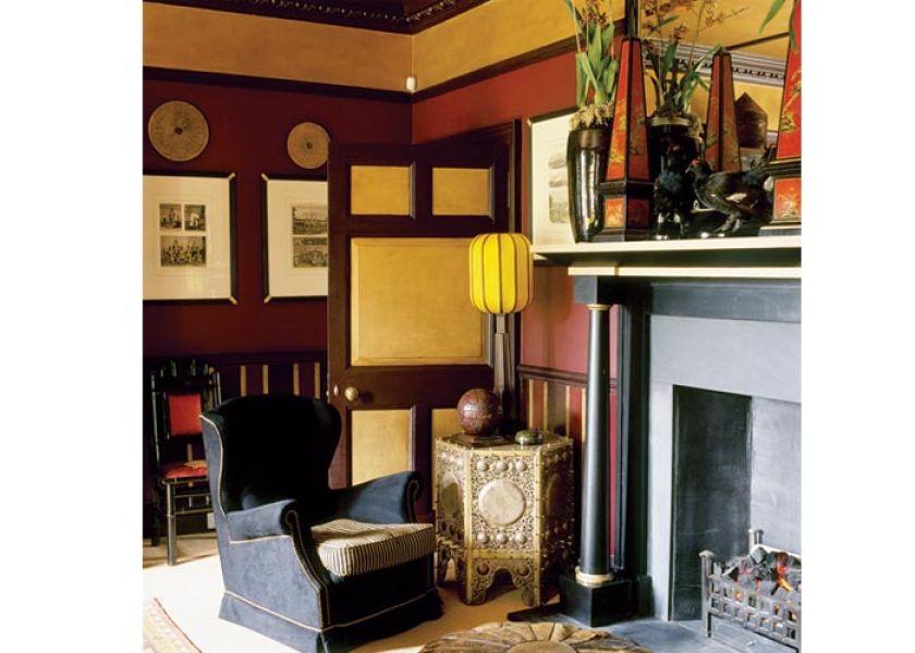 Dom w stylu kolonialnym - sypialnia