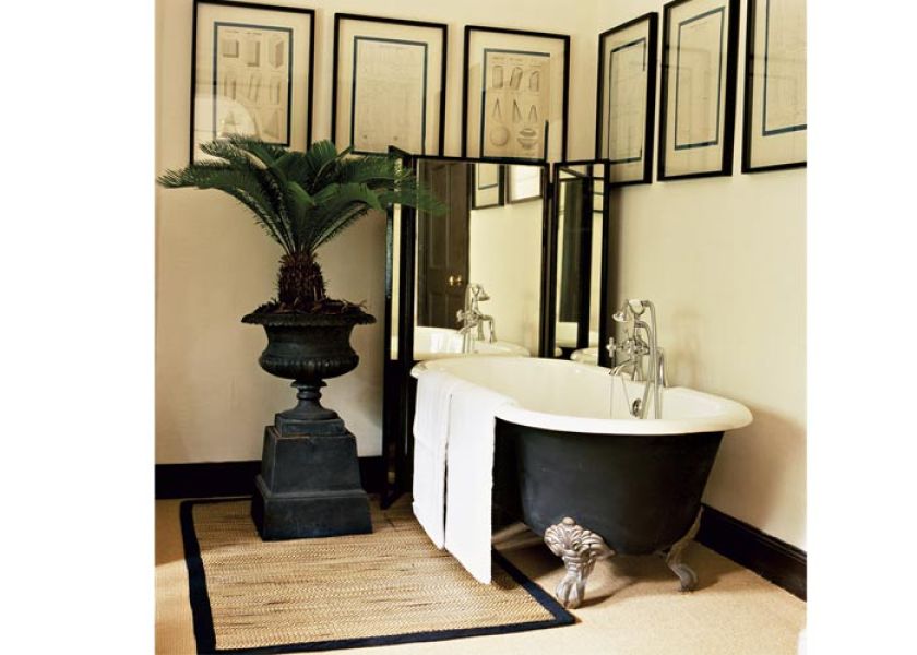 Dom w stylu kolonialnym - pokój kąpielowy