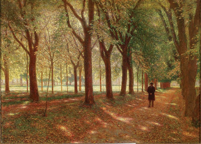 Aleksander Gierymski Park Schleissheim w pobliżu Monachium , 1885 r., kolekcja prywatna