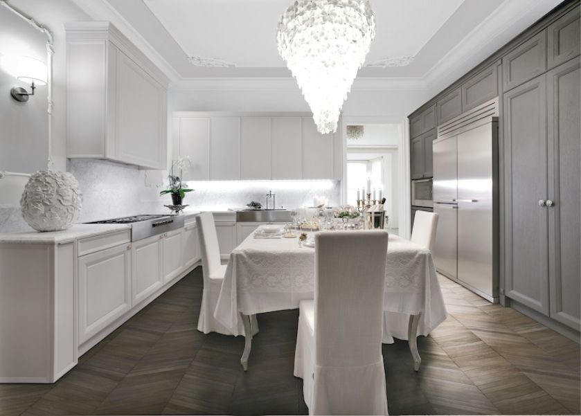 Kuchnia Castagna Cucine. Kuchnia z ręcznie rzeźbionymi detalami