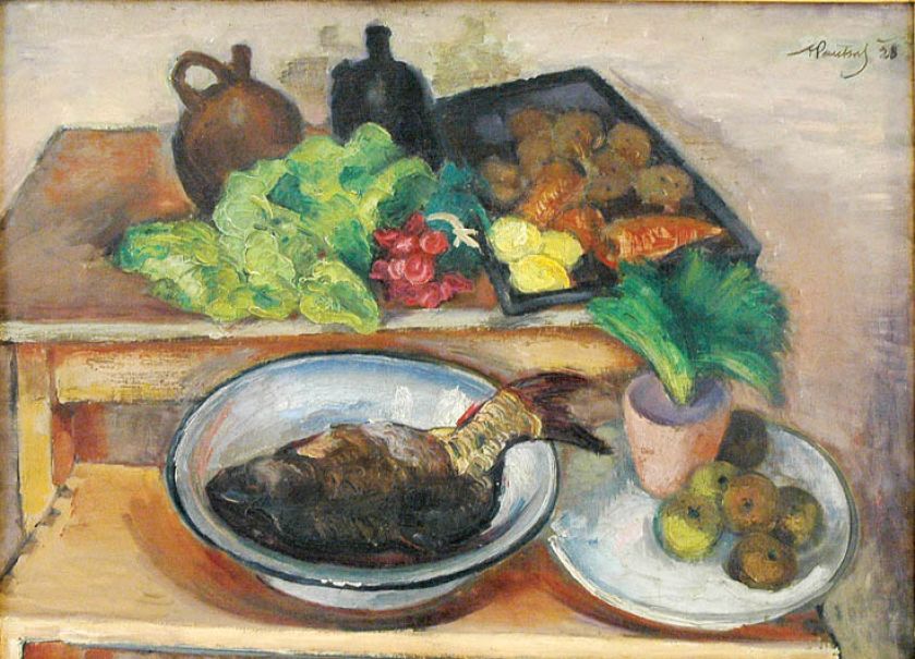 Martwa natura z karpiem , 1928 r., REMPEX