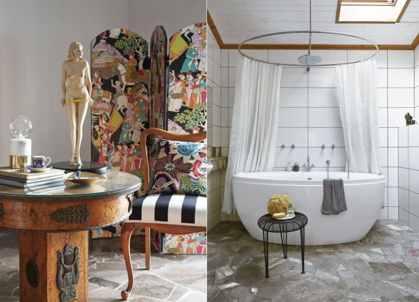 Ogromna nowoczesna, otwarta przestrzeń to zderzenie dwóch światów – antyków i dizajnerskich pomysłów.