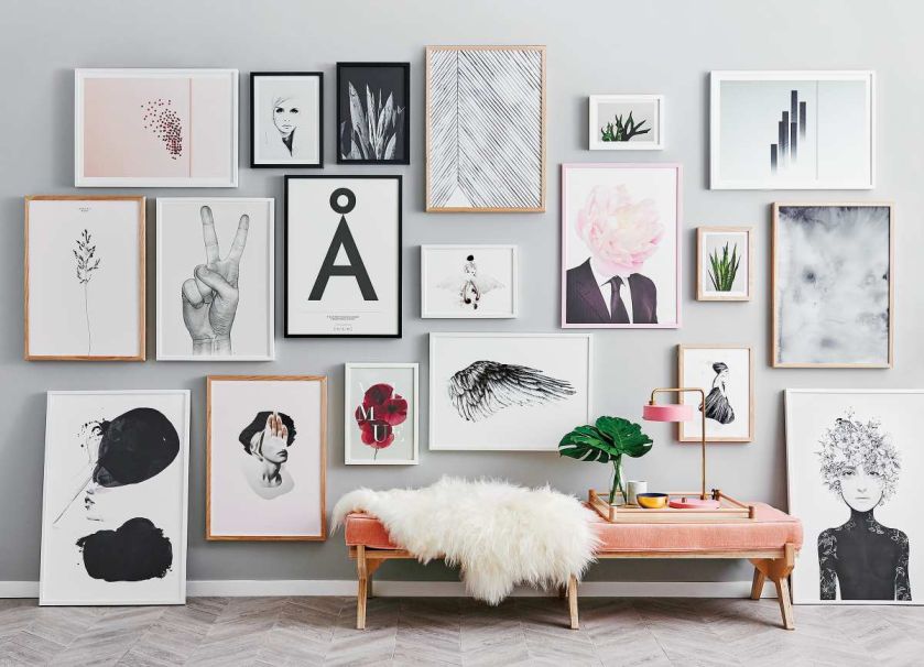 Sztuką nie jest kupić dobre obrazy, grafiki czy zdjęcia, ale powiesić lub ustawić je z pomysłem. Nie wszystko musi