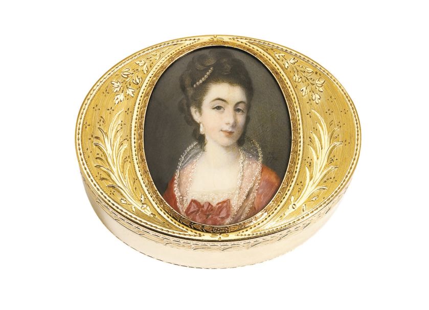 Złote pudełko z portretem Vertue Jodrell, 1773 r.