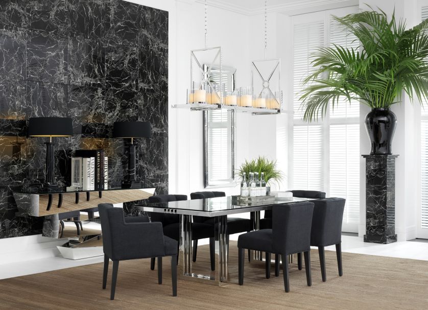 Stół ze szklanym blatem, EICHHOLTZ, clue-studio.pl