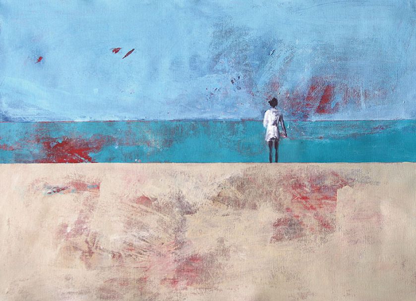 Obraz Beaty Będkowskiej. Wielki błękit na obrazach