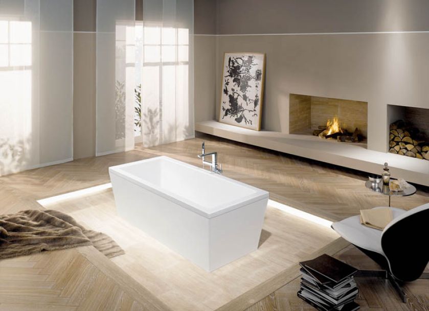 Dziś wanny mogą mieć nawet dwa metry długości. Za tę z kolekcji Conoduo (200 x 100 x 43 cm) zapłacimy od 3195 zł. KALDAWEI