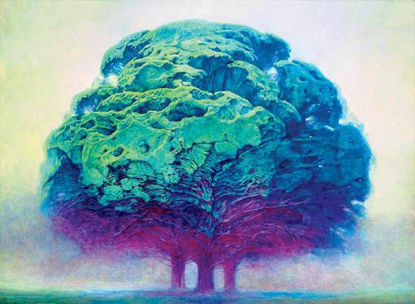 Zdzisław Beksiński EV, 1986 r., własność Piotra Dmochowskiego