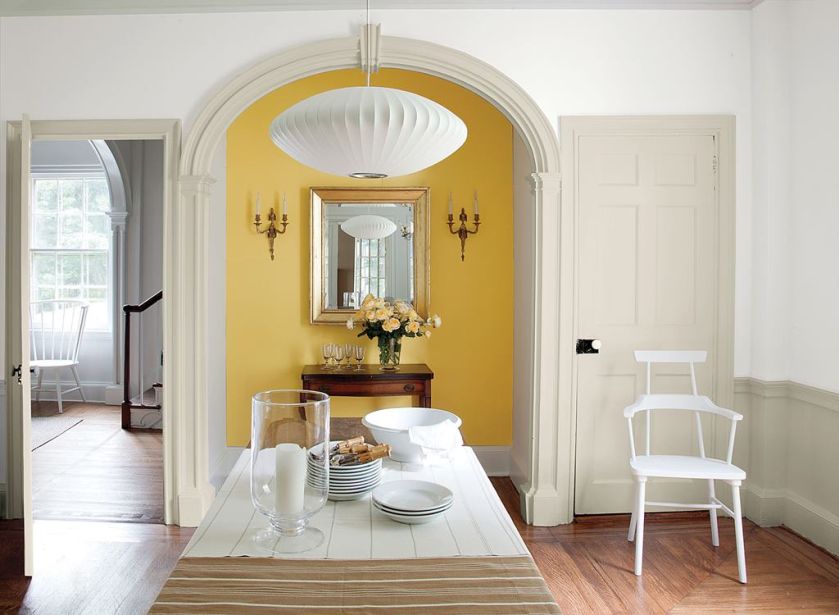 REGAL, żółty kolor – Marblehead Gold HC-11, BENJAMIN MOORE