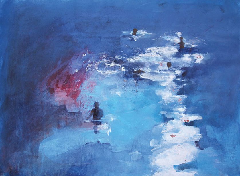 Obraz Beaty Będkowskiej. Wielki błękit na obrazach