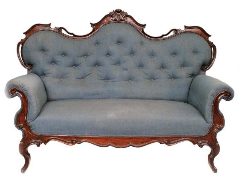 Kanapa w stylu Ludwika Filipa, XIX/XX w., cw 2500 zł, niesprzedana, DESA UNICUM.