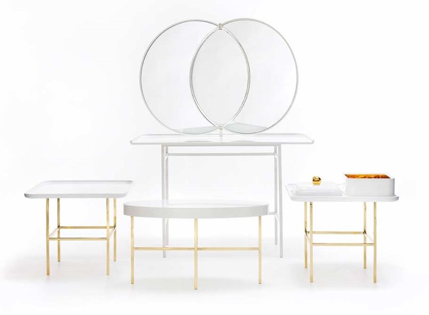 Nowoczesna, biała toaletka Olympia, Sé Collections