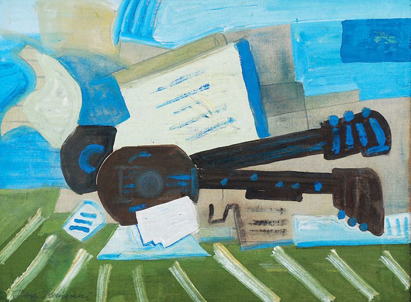 Martwa natura z dwiema gitarami, ok. 1945 r., Rempex