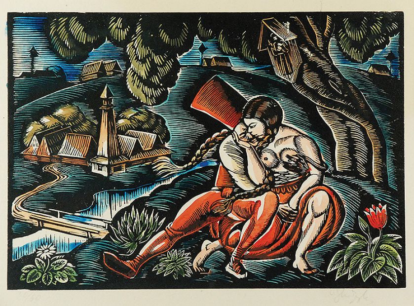 Zaloty , 1922 r., Rempex, 194. Aukcja Dzieł Sztuki i Antyków