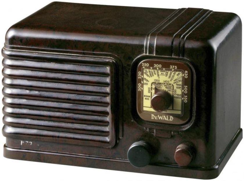 Bakelite nazwane na cześć konstruktora Leo Baekelanda, pierwsze radio, do produkcji którego użyto plastiku, DeWald