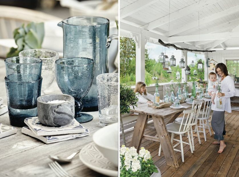piękny stół na przyjęcie w ogrodzie