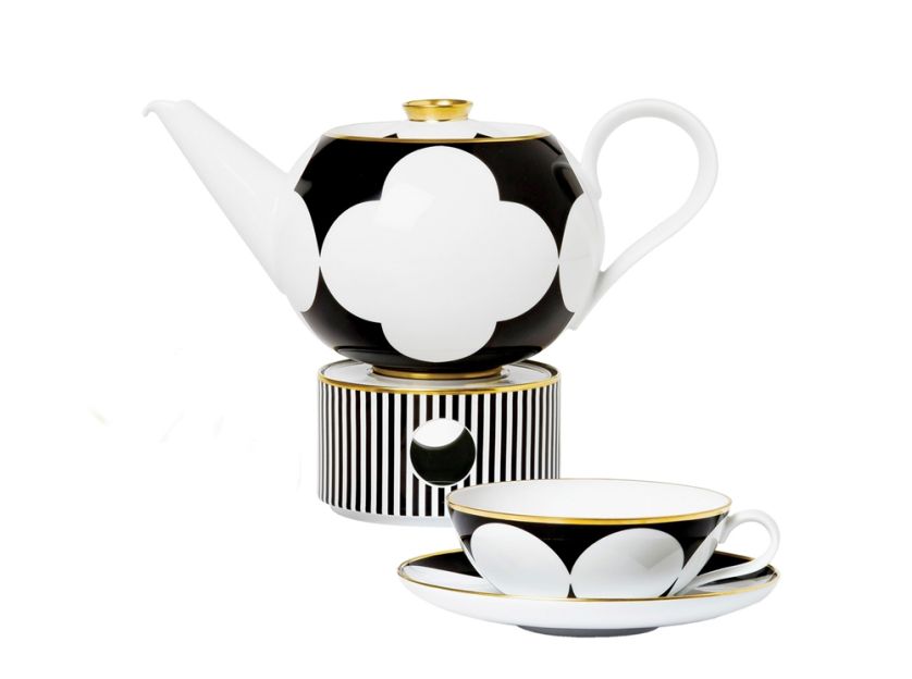 dzbanek do herbaty z podgrzewaczem