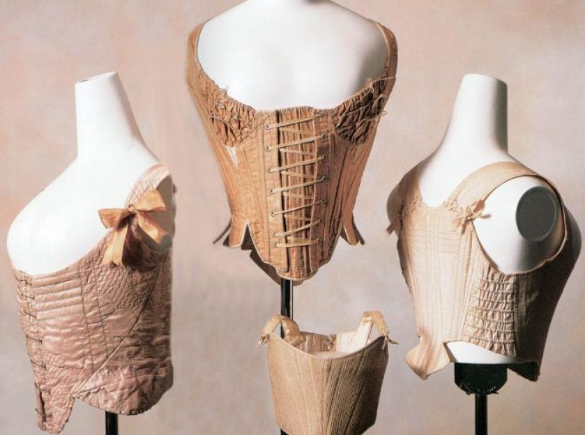 Gorsety, Anglia, lata 1785-1790. Historia gorsetu