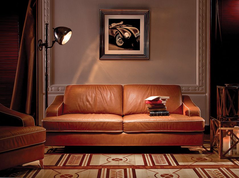 Skórzana do męskiego gabinetu, KLER. Miejsce do czytania