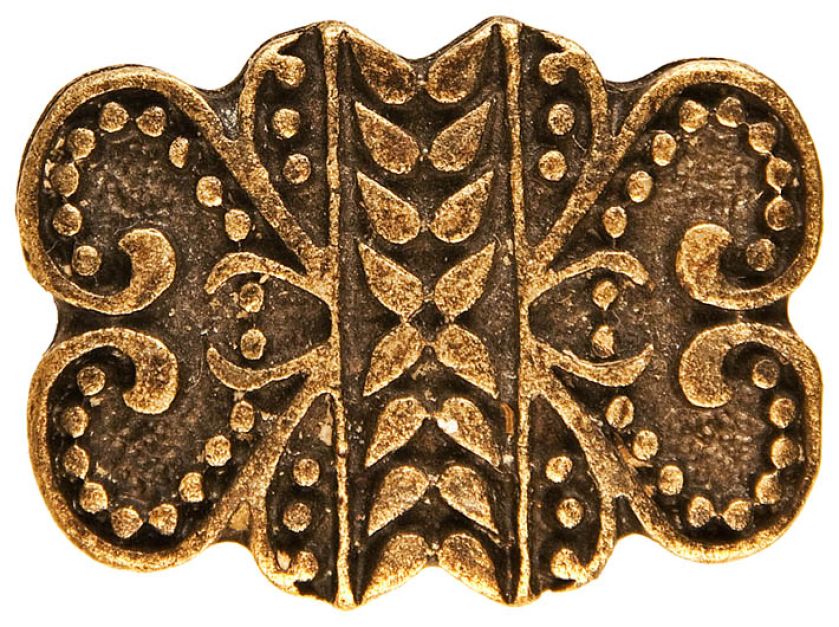 Średniowieczny guzik mosiężny, fot. Shutterstock.com