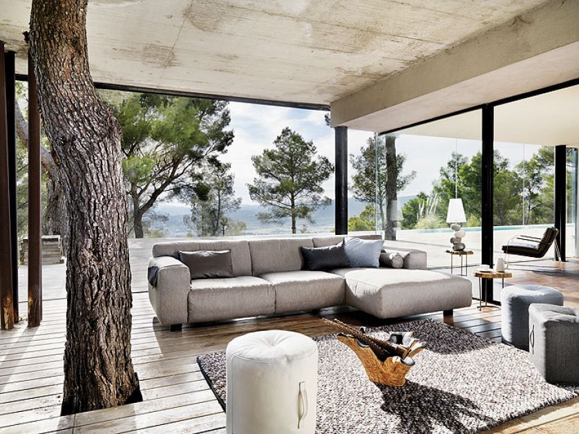 Vesta, kanapa 3-osobowa z szezlongiem