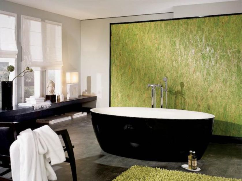 Wanny francuskiej firmy Aquamass mogą być z zewnątrz malowane, okładane mozaiką, metalowe, a nawet skórzane. AQUAMASS