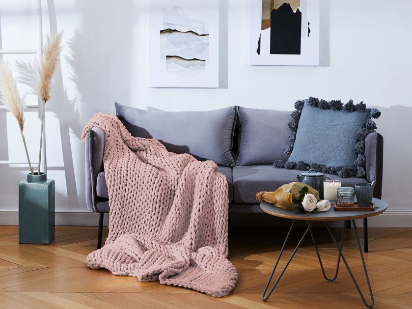 Pled dzianinowy Knit, magma, westwingnow.pl