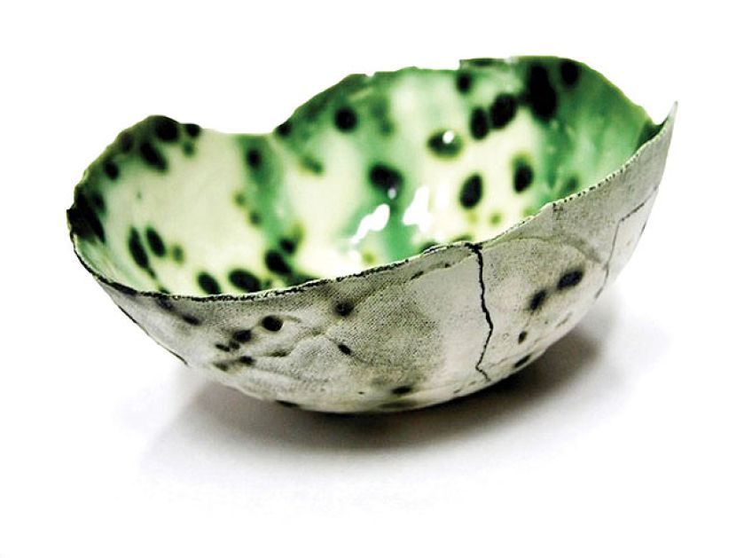 Zielona miedziana, MOSKO/Pakamera. Nowoczesna, kolorowa zastawa stołowa