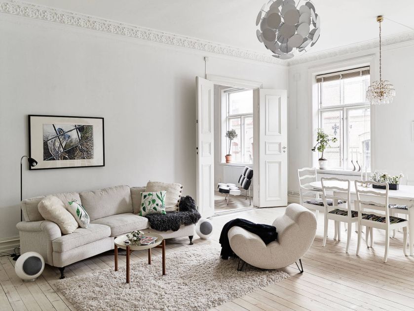 10 salonów w stylu skandynawskim