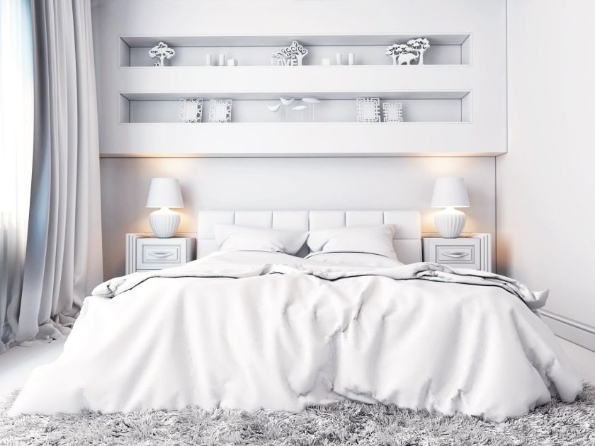 Biała sypialnia - meble, dodatki, aranżacje
