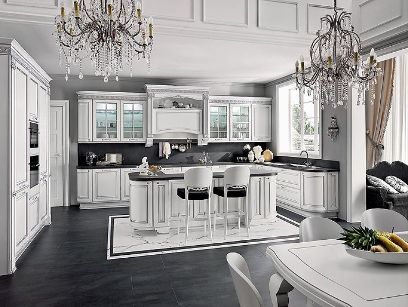 Ciekawostką kuchni Dolcevita włoskiej marki Stosa są szafki z widoczną strukturą drewna, Studio Italia