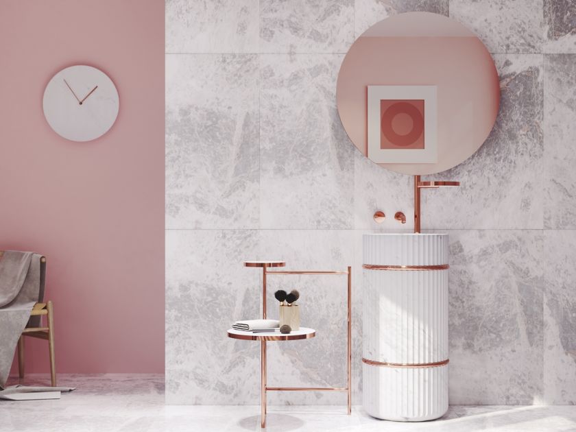 dekoracje i dodatki do różowej łazienki