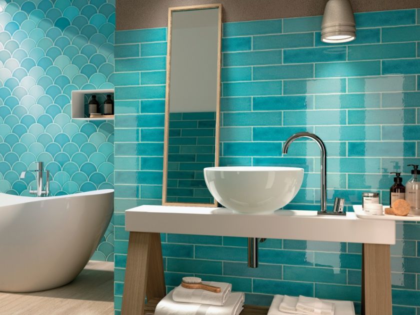 modne sposoby ułożenia płytek w łazience