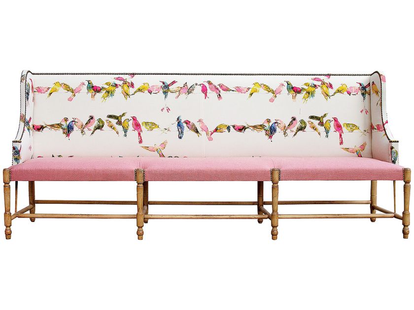 Ławka w stylu Ludwika XIV firmy Moissonier.