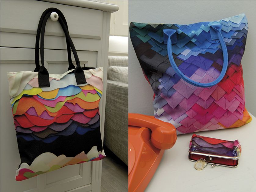 Maud Vantours projektuje także wzory toreb, etui, naczyń/ Kolekcja La collection