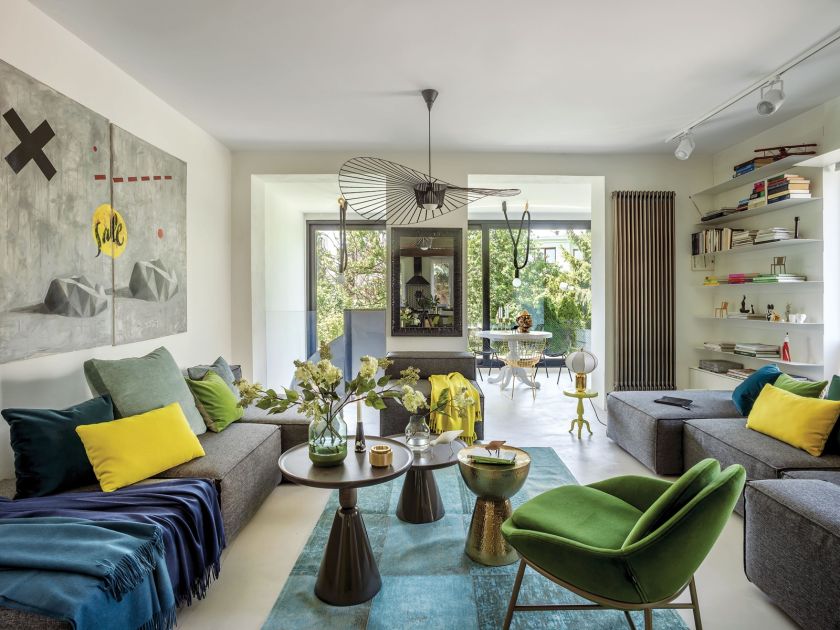 dom kostka nowoczesne wnętrza