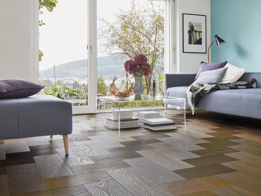 Nowoczesne podłogi do salonu, jadalni i kuchni