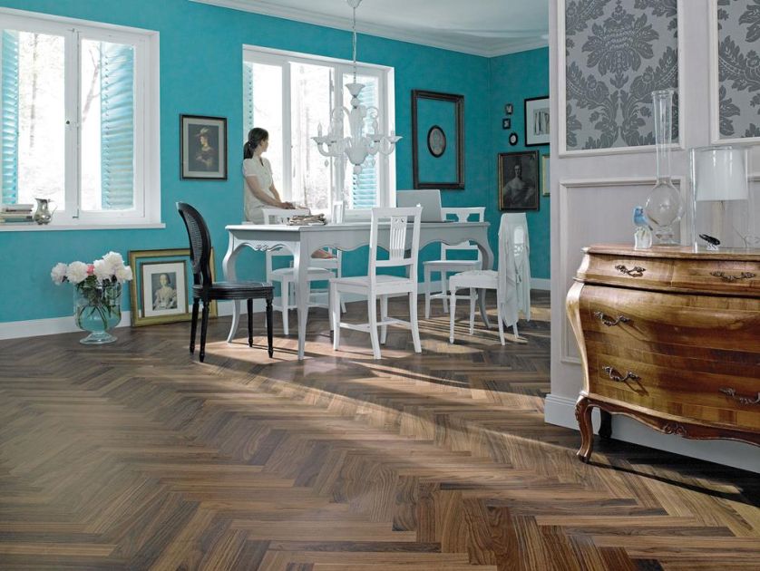 Nowoczesne podłogi do salonu, jadalni i kuchni