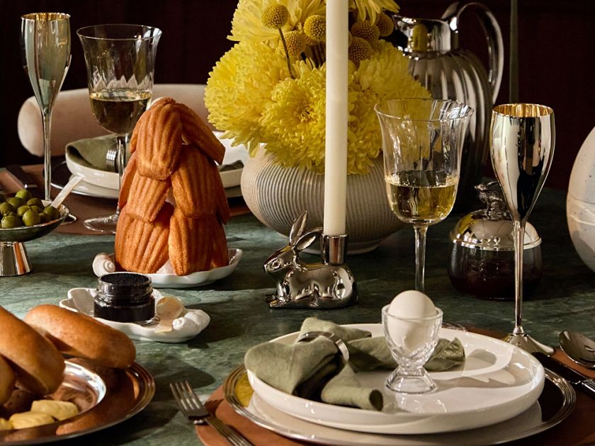 Stół wielkanocny w stylu Clubhouse Chic