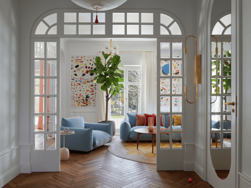 salon w kamienicy aranżacje