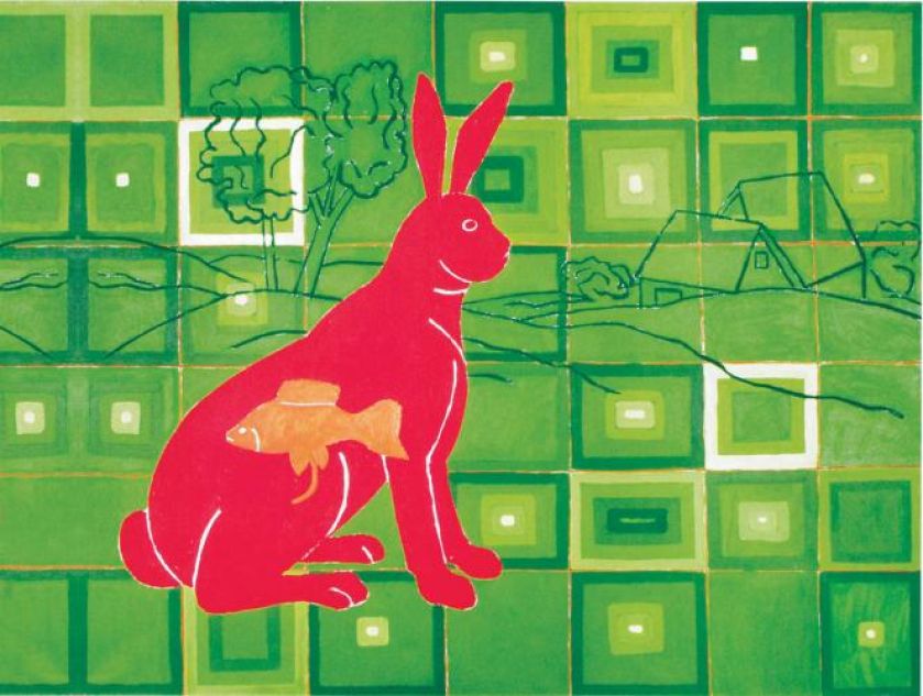 Ryszard Grzyb Bez tytułu , 1993 r. Ryszard Grzyb nokautuje sztuką