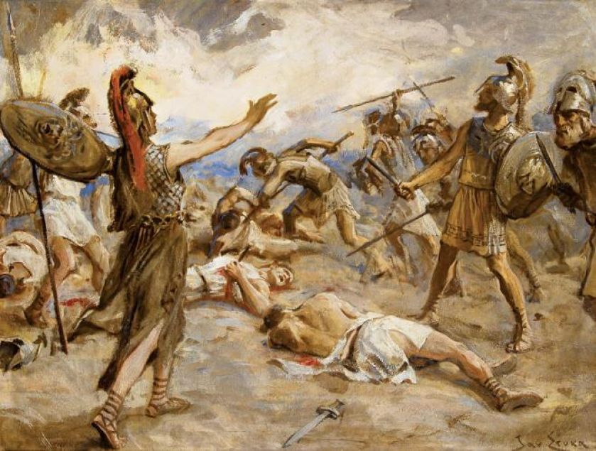 Jan Styka- Pallas Atena nakazująca pokój , cw 16 000 zł, OSTOYA